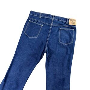 VTG‎ Big Yank USA Made Jeans 38x29 Union Made Dark Wash Denim Workwear